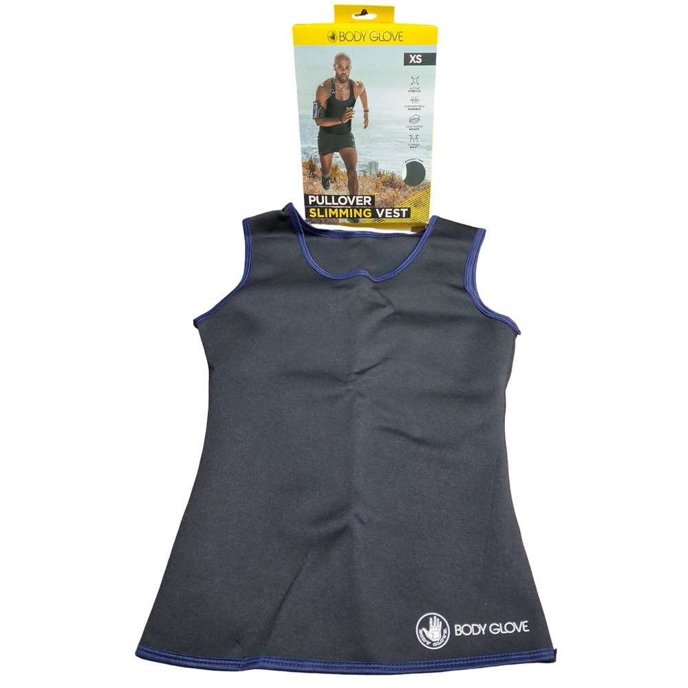 Body Glove Pullover Slimming Vest Tank XS Neoprene Compression Black New